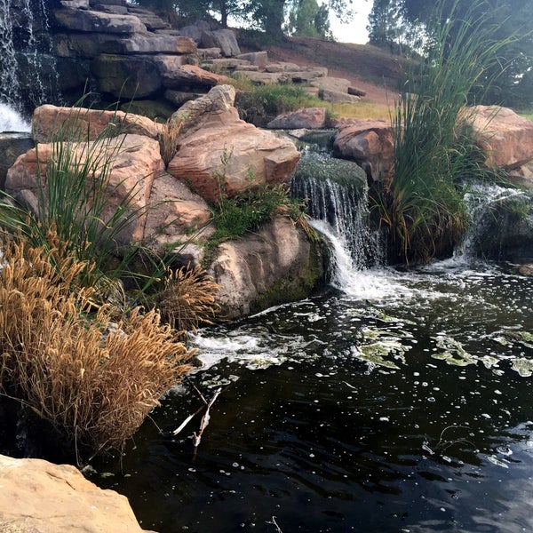 Waterfall/Footprints Of History At Dunbar Historical Lake Lubbock, TX
