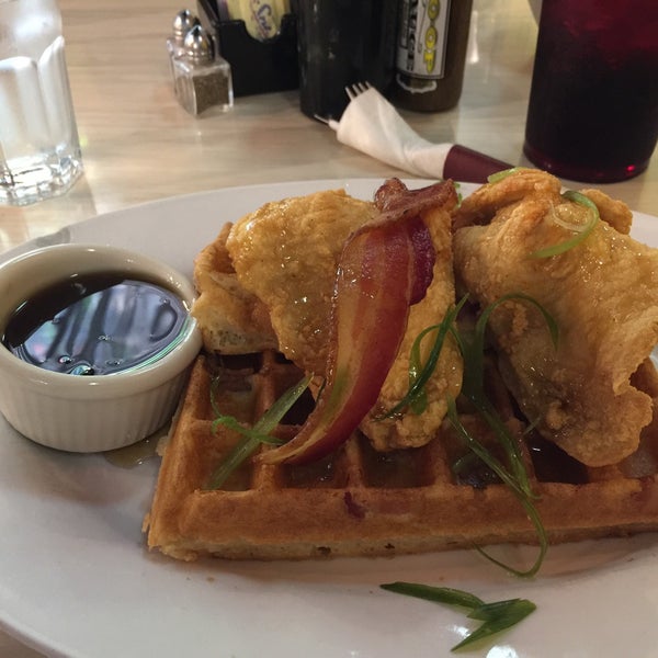 Check out their daily specials, this place is great value for the amount of food on your plate. Enjoyed the chicken and waffles for only $5.99! Brunch all day!