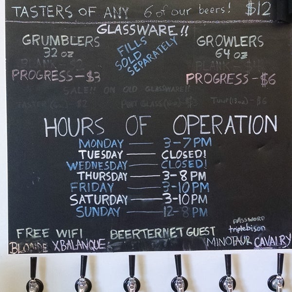 Check their hours before you go! (I attach a picture)
