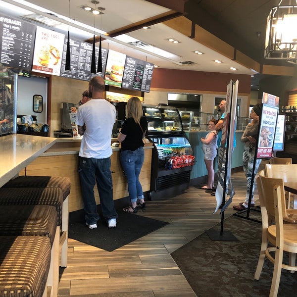 Caribou Coffee and Bruegger's Bagels Coffee Shop in Battle Creek