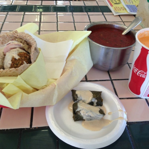 Photo taken at Hungry Pocket Falafel House by Sean M. on 4/10/2013