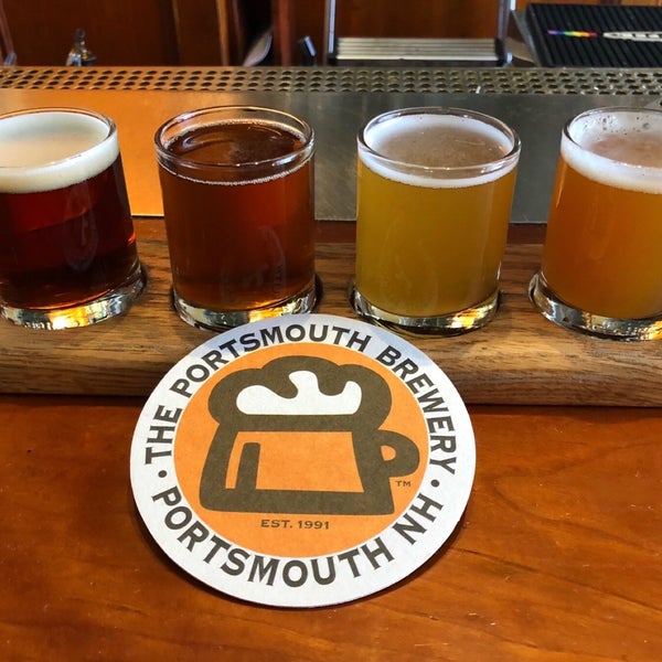 Photo taken at Portsmouth Brewery by LiquidSilverStream L. on 7/31/2021