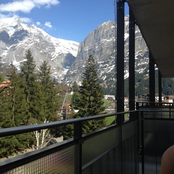 Photo taken at Belvedere Swiss Quality Hotel Grindelwald by sora l. on 4/24/2013