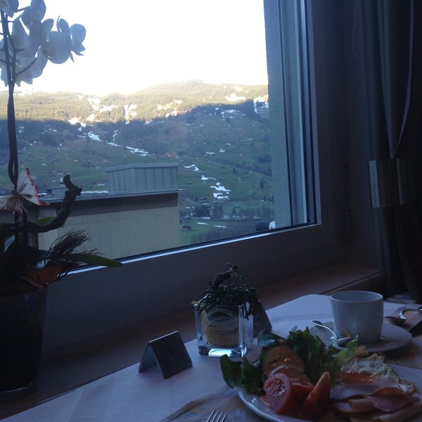 Photo taken at Belvedere Swiss Quality Hotel Grindelwald by sora l. on 4/25/2013