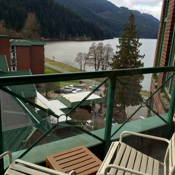 Photo taken at Harrison Hot Springs Resort &amp; Spa by CY L. on 2/21/2015