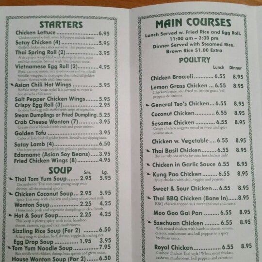 Thai clearance chili menu