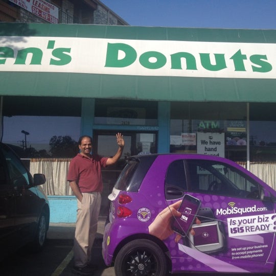 Photo taken at Ken&#39;s Donuts by Kristen F. on 1/10/2013