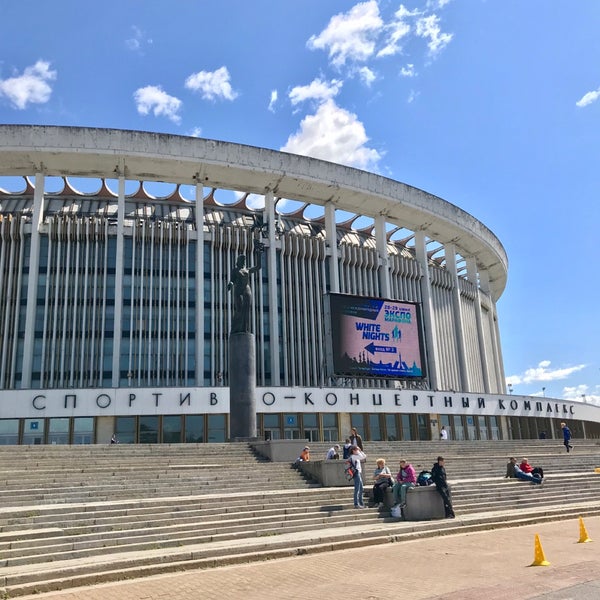 Photo taken at Saint Petersburg Sports and Concert Complex by Evgeny I. on 6/29/2019