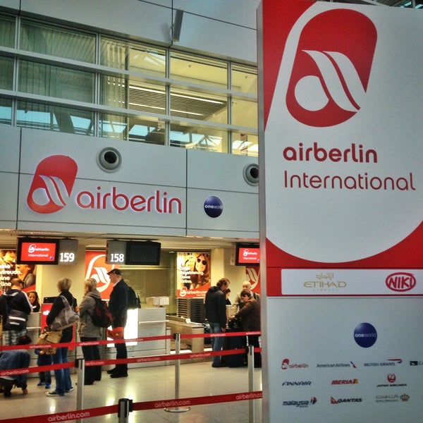 Photo taken at Düsseldorf Airport (DUS) by Aaron A. on 5/5/2013