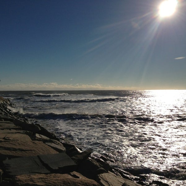 Photo taken at Peggotty Beach by John C. K. on 12/28/2012