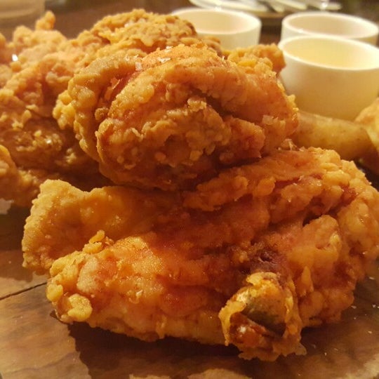 The 12-hour brined Fried Chicken is fantastic! Crunchy on the outside, juicy and tender on the inside, a must have dish here!