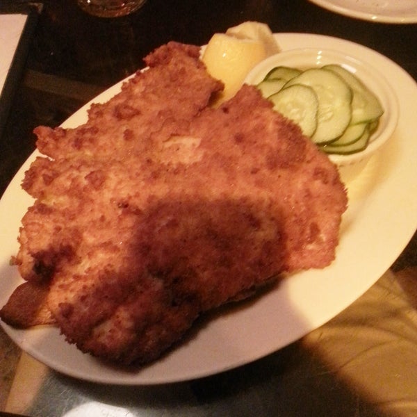 Really delicious, quality food and generous portions. Highly recommend the Weiner Schnitzle that comes with parsley potatoes and cucumber salad.