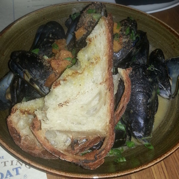 Delicious mussels here prepared with roasted pumpkin, lemongrass and chilies.