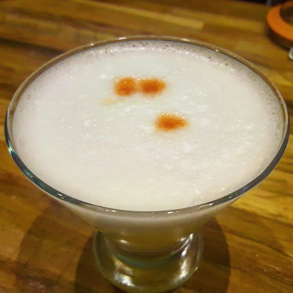 When you're at a Peruvian restaurant, you order a Pisco Sour for your drink!