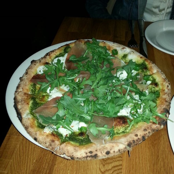 The Californication pizza is so delicious with the combination of arugula, goat cheese and prociutto. The heat from the padron peppers just takes this pizza to another level!