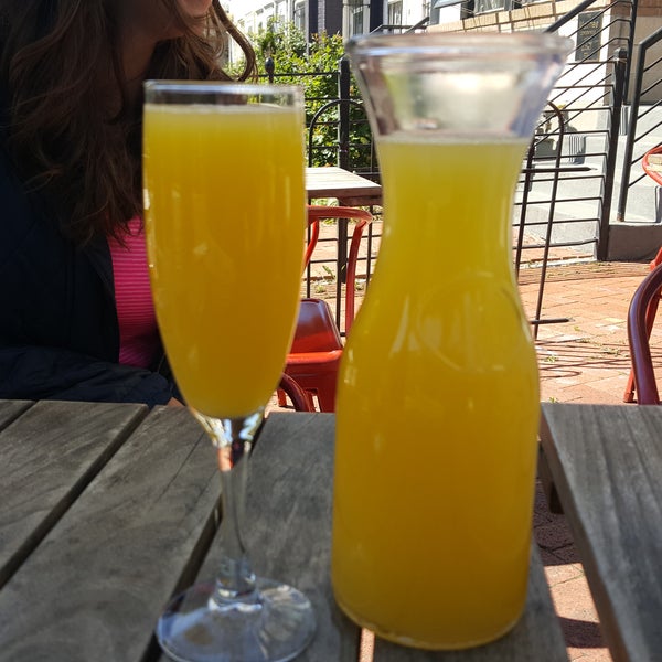 Order bottomless mimosas and they'll give your own carafe that they'll refill rather than just your glass.
