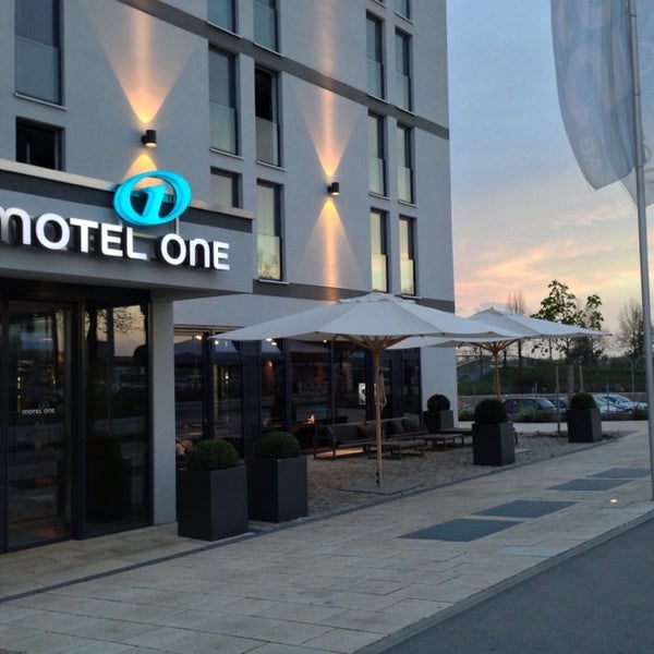 Photo taken at Motel One München-Garching by Sebastian P. on 4/10/2014