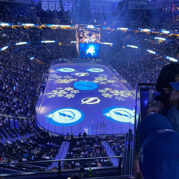 Photo taken at Amalie Arena by Monica T. on 12/20/2023