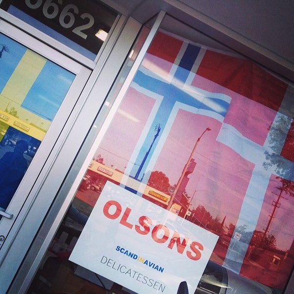 Photo taken at Olsons Scandinavian Delicatessen by Adam L. on 2/11/2014