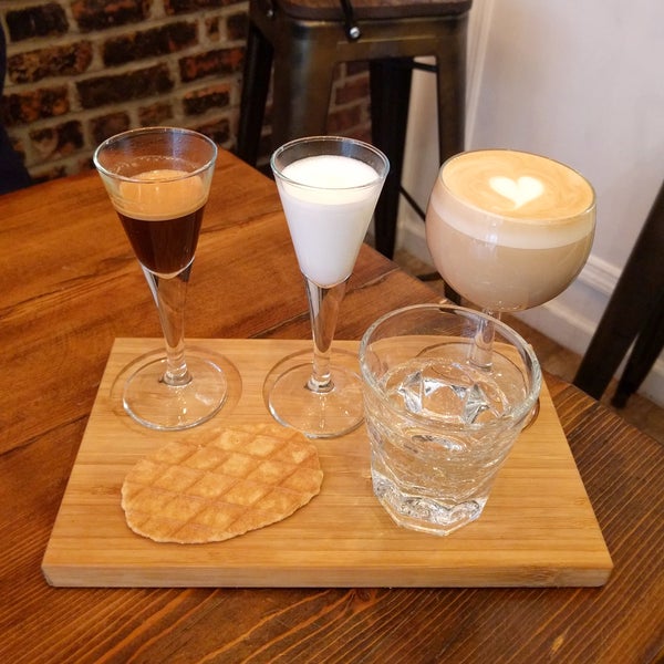 Deconstructed latte is good but you should really try the Nitro cold brew!