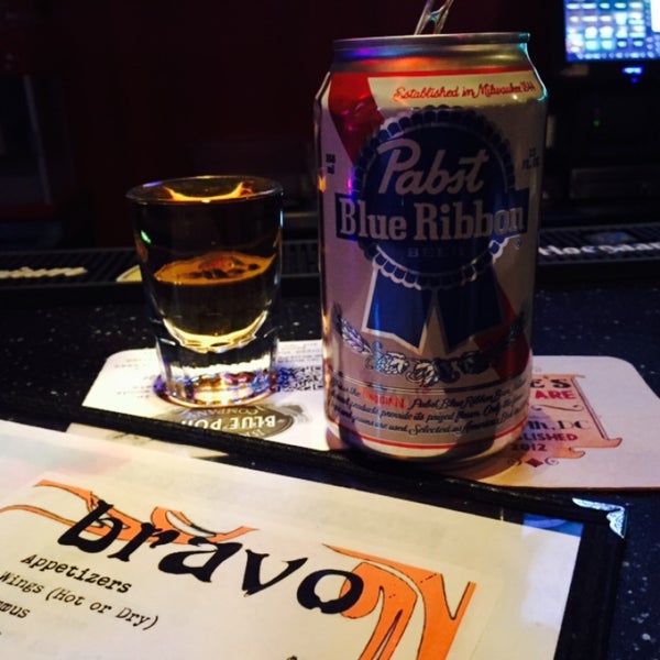 $6 for a beer + shot of whisky + a hot dog (??) during happy til 8. BOGO drafts and rail drinks as well. ahmazing deal.
