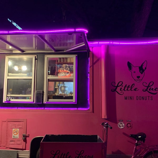 Photo taken at Little Lucy&#39;s Mini Donuts by Stacey on 3/4/2019