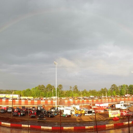 Photo taken at Dixie Speedway Home of the Champions by Lisa C. on 5/11/2014