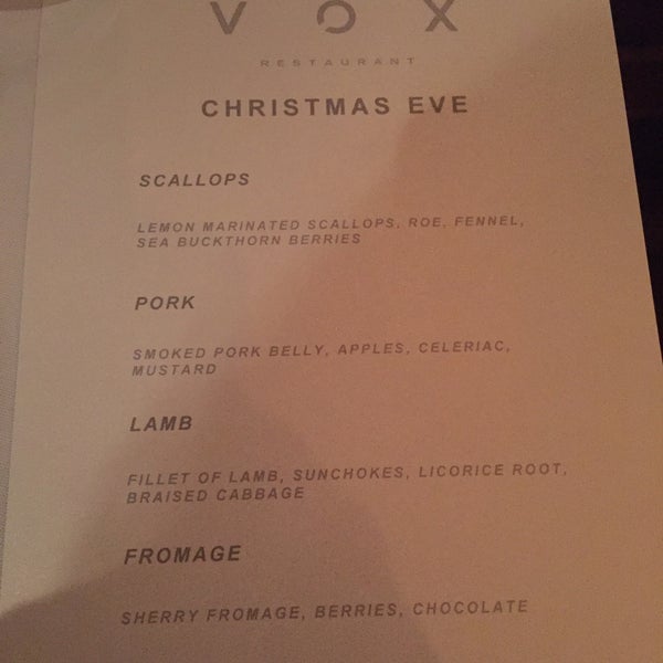 Photo taken at VOX Restaurant by Krista S. on 12/24/2015