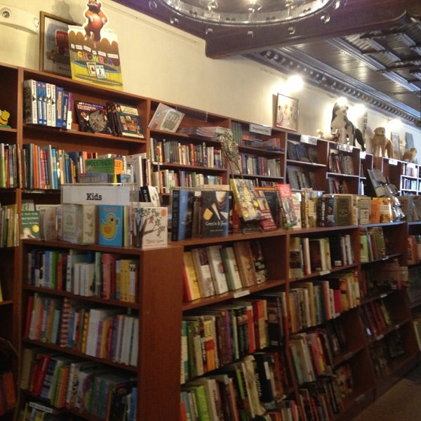 Photo taken at The Spotty Dog Books &amp; Ale by Kara L. on 4/18/2013