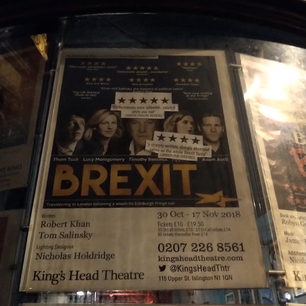 Photo taken at King&#39;s Head Theatre Pub by Joanna B. on 11/16/2018