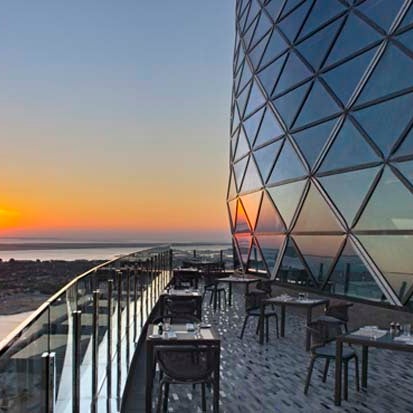 Hyatt Capital Gate Abu Dhabi's signature restaurant offers specialities from the gastronomic heritage of the Eastern Mediterranean and unrivalled panoramic city views. http://bit.ly/15L5tOV