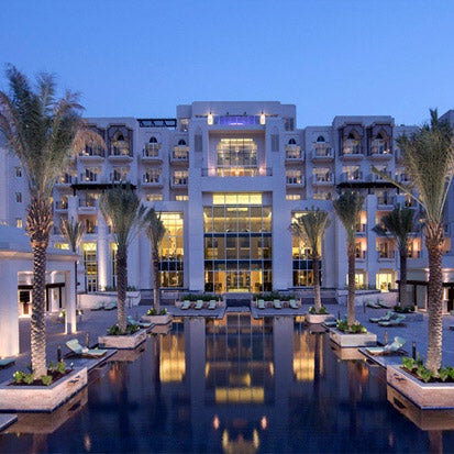A five-star, beachfront hotel with tranquil mangrove lagoon views. ADNEC, Sheikh Zayed Grand Mosque and Abu Dhabi City Golf Club are close by http://bit.ly/123Bfmd