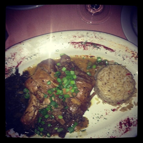 Photo taken at Olivier&#39;s Creole Restaurant in the French Quarter by Megan C. on 10/31/2012