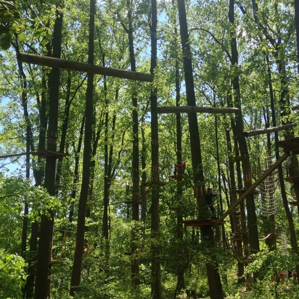 Photo taken at The Adventure Park at Sandy Spring by Jules on 5/25/2013