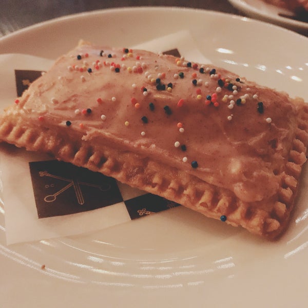 The homemade pop tarts are so good! Flavors change regularly.