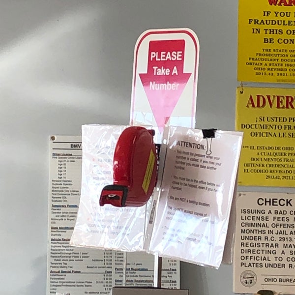 Ohio BMV License Agency & Title Office 3 tips