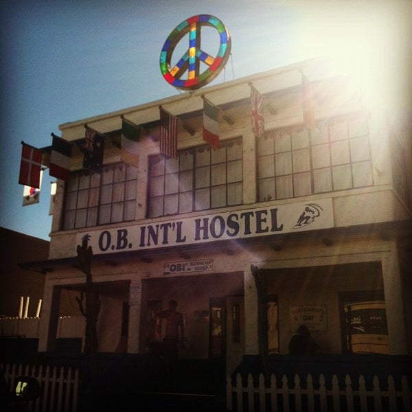 Photo taken at San Diego&#39;s Ocean Beach International Hostel by Stacy B. on 10/26/2012