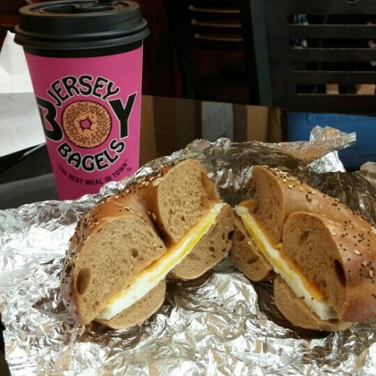 Photo taken at Jersey Boy Bagels by James C. on 10/8/2015