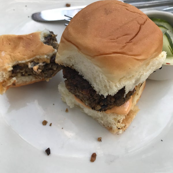 My favorite in all Chicago... Mana Slider - brown rice and mushroom burger with spicy mayo on a Hawaiian roll... just perfect!