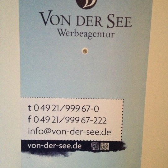 Das Foto wurde bei Werbeagentur VON DER SEE GmbH von Sebastian F. am 11/1/2012 aufgenommen