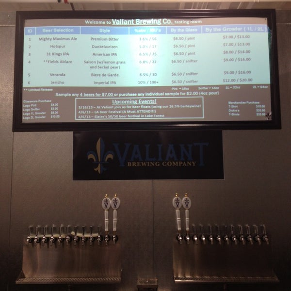 Das Foto wurde bei Valiant Brewing Company von Alison am 3/15/2013 aufgenommen