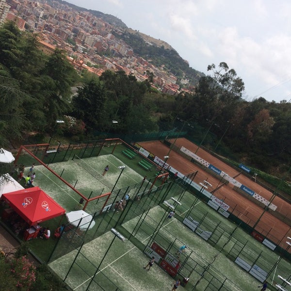 Photo taken at Vall Parc Tennis by Francis U. on 7/19/2014
