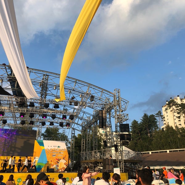 Photo taken at Yongpyong Resort by Jaehoooon K. on 8/24/2019