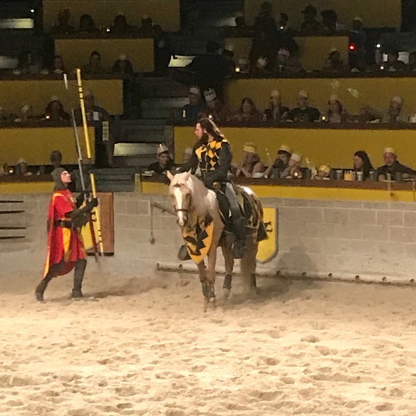 Photo taken at Medieval Times Dinner &amp; Tournament by Summer L. on 7/22/2017