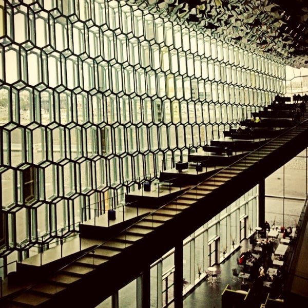 Photo taken at Harpa by Ajay P. on 9/1/2013