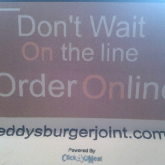 Photo taken at Teddy&#39;s Burger Joint by Bob C. on 10/29/2012