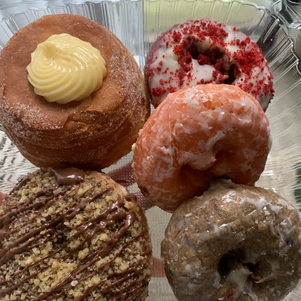 Photo taken at SK Donuts &amp; Croissants by Tiffany H. on 12/24/2020