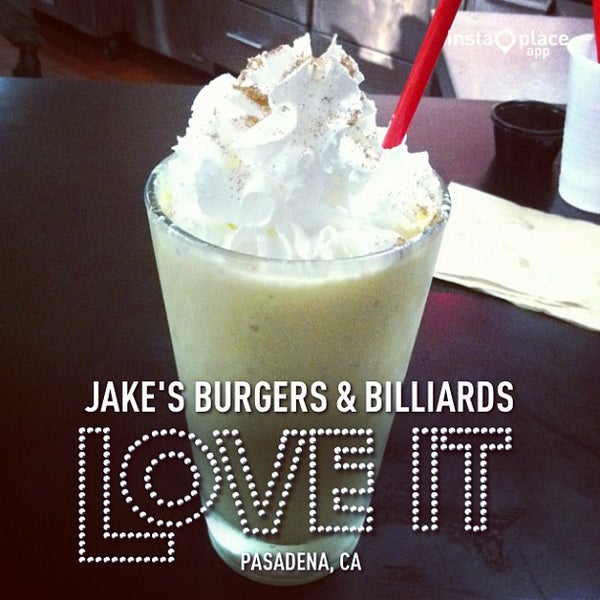 Photo taken at Jake&#39;s Burgers &amp; Billiards by Jamie C. on 10/9/2013