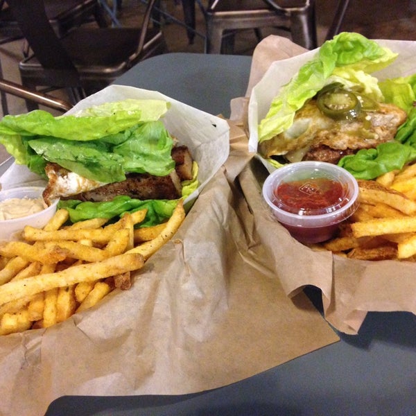 Photo taken at Konjoe Burger by Kathleen N. on 12/7/2013
