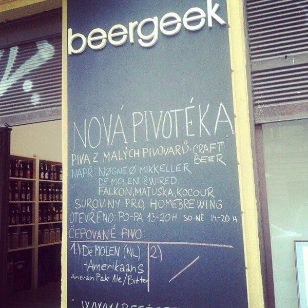 รูปภาพถ่ายที่ BeerGeek Pivotéka โดย JaroslavSl 3. เมื่อ 4/29/2013